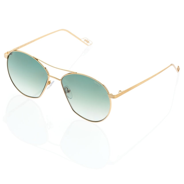 DP69 VASTO MEDIUM DPS064-02M eyewear featuring a full-rimmed round frame in gold, suitable for unisex wear.